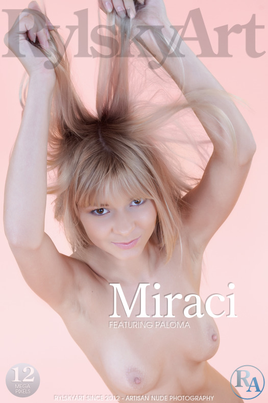 Miraci Blonde Nude Photos On Pink Studio Background